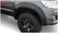 Thumbnail for Bushwacker 11-13 Toyota Hilux Pocket Style Flares 2pc - Black