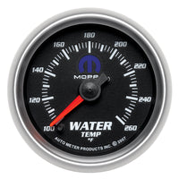 Thumbnail for AutoMeter Gauge Water Temp 2-1/16in. 100-260 Deg. F Digital Stepper Motor Black Mopar