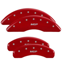 Thumbnail for MGP 4 Caliper Covers Engraved Front & Rear MGP Red finish silver ch