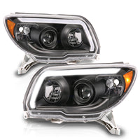 Thumbnail for ANZO 06-09 Toyota 4 Runner Projector Headlights Plank Style - Black
