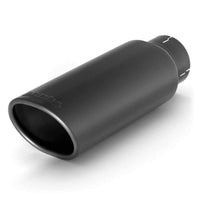 Thumbnail for Banks Power Tailpipe Tip Kit - SS Obround Angle Cut - Black - 3in Tube - 3.75in X 4.5in X 11.5in