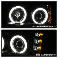Thumbnail for Spyder Chevy Silverado 1500 03-06 Projector HeadlightsCCFLHalo LED Blk High H1 PRO-YD-CS03-CCFL-BK