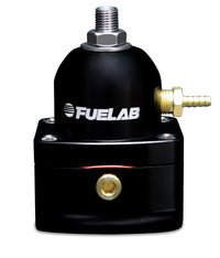 Thumbnail for Fuelab 515 EFI Adjustable FPR Large Seat 25-90 PSI (2) -10AN In (1) -6AN Return - Black