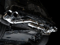 Thumbnail for AWE Tuning 2020 Chevrolet Corvette (C8) Track Edition Exhaust - Quad Chrome Silver Tips
