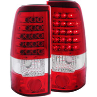 Thumbnail for ANZO 1999-2007 Chevrolet Silverado 1500 LED Taillights Red/Clear