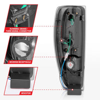 Thumbnail for Anzo 04-10 Chevy Colorado LED Tailights G2 - Black