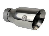 Thumbnail for aFe MACH Force-Xp Univ 304 SS Double-Wall Clamp-On Exhaust Tip - Polished - 3in Inlet - 4.5in Outlet