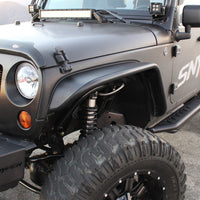 Thumbnail for Westin/Snyper 07-17 Jeep Wrangler Tube Fenders - Front - Textured Black