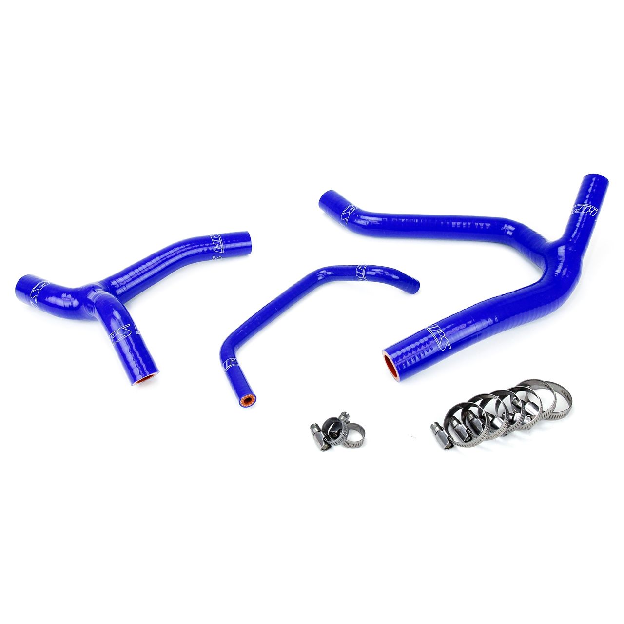 HPS Blue Reinforced Silicone Radiator Hose Kit Coolant for Kawasaki 06-08 KX450F