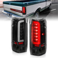 Thumbnail for ANZO 1987-1996 Ford F-150 LED Taillights Black Housing Clear Lens (Pair)