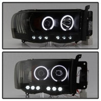 Thumbnail for Spyder Dodge Ram 1500 02-05 03-05 Projector Headlights CCFL Halo LED Blk Smke PRO-YD-DR02-CCFL-BSM