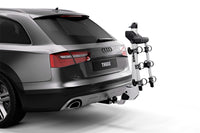 Thumbnail for Thule Helium Pro 3 - Hanging Hitch Bike Rack w/HitchSwitch Tilt-Down (Up to 3 Bikes) - Silver