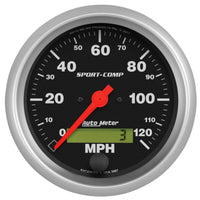 Thumbnail for Autometer Sport-Comp 3-3/8 inch 120 MPH Electronic Speedometer Gauge