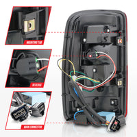 Thumbnail for ANZO 2000-2006 Chevrolet Tahoe LED Tail Lights w/ Clear Lens Black Housing