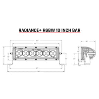 Thumbnail for Rigid Industries Radiance+ 10in. RGBW Light Bar
