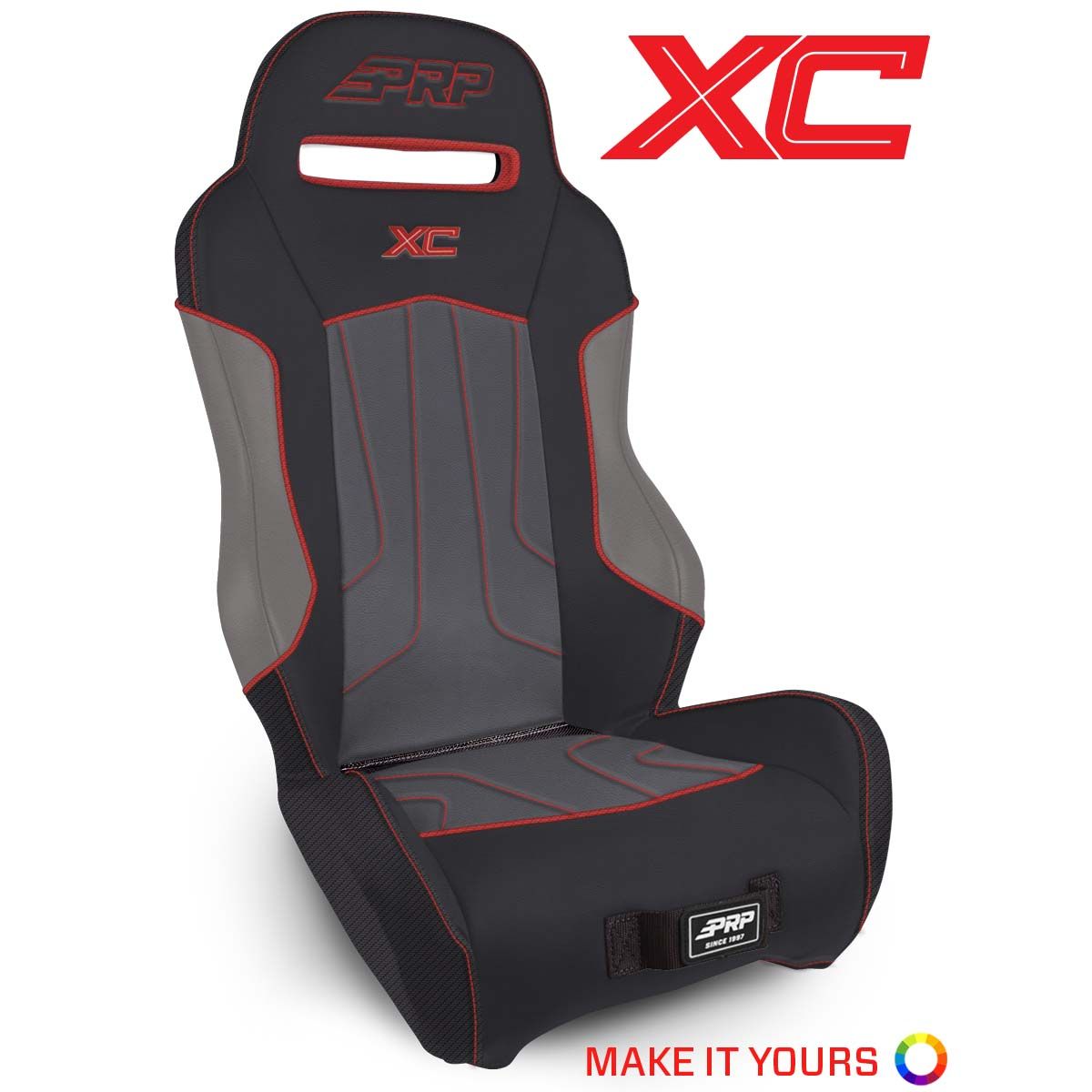 PRP Polaris RZR S 900/XP 1000/Turbo/Turbo S/ Can-Am X3 XC 1 In. Extra Wide Suspension Seat