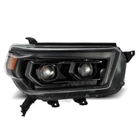 Thumbnail for AlphaRex 10-13 Toyota 4Runner LUXX LED Proj Headlights Plank Style Alpha Black w/Seq Signal/DRL