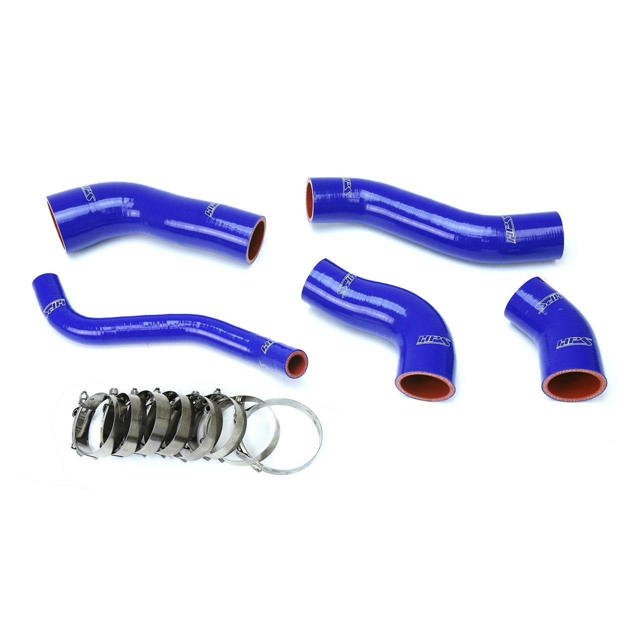 HPS Blue Reinforced Silicone Intercooler Hose Kit for Hyundai 13-17 Veloster 1.6L Turbo