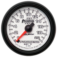 Thumbnail for Autometer Phantom II 52.4mm Full Sweep Electronic 0-2000 Def F EGT/Pyrometer Gauge