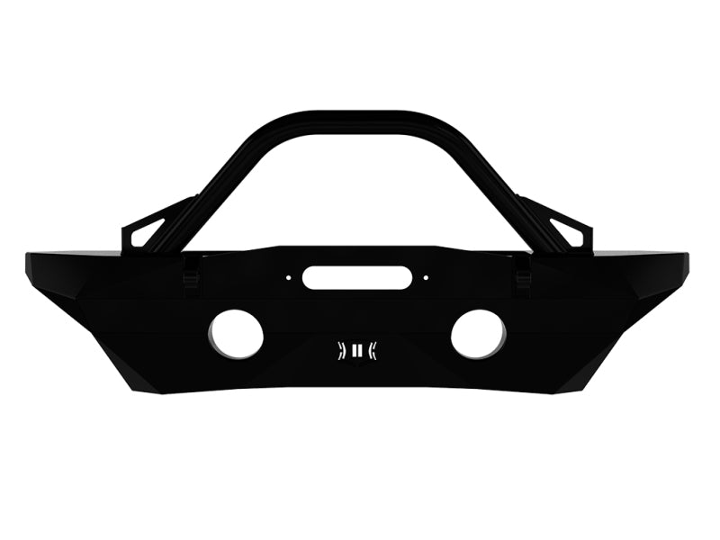 ICON 07-18 Jeep Wrangler JK Pro Series Mid Width Front Recessed Winch Bumper w/Bar/Tabs