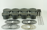 Thumbnail for Mahle MS Piston Set SBC 408ci 4.165in Bore 3.75in Stroke 5.7in Rod 0.927 Pin -20cc 10.0 CR Set of 8