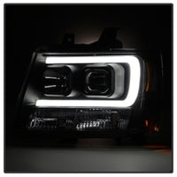 Thumbnail for Spyder 07-14 Chevy Suburban/1500/2500/Tahoe V2 Projector Headlights Blk PRO-YD-CSUB07V2-DRL-BK