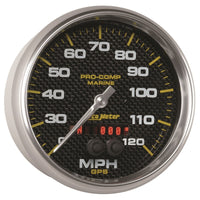 Thumbnail for Autometer Marine Carbon Fiber 5in 120mph GPS Speedometer