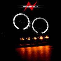 Thumbnail for ANZO 2004-2008 Ford F-150 Projector Headlights w/ Halo and LED Black G2