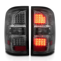 Thumbnail for ANZO 2014-2018 GMC Sierra LED Tail Lights Black Housing Smoke Lens