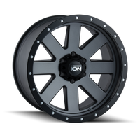 Thumbnail for ION Type 134 18x10 / 5x139.7 BP / -19mm Offset / 108mm Hub Matte Gunmetal/Black Beadlock Wheel