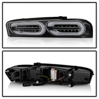 Thumbnail for Spyder Chevy Camaro 16-18 Halogen LED Tail Lights Black ALT-YD-CCAM16HAL-SEQ-BK