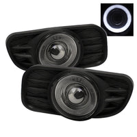 Thumbnail for Spyder Jeep Grand Cherokee 99-04 Halo Projector Fog Lights w/Switch Smoke FL-P-JGC99-HL-SM