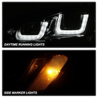 Thumbnail for Spyder Volkswagen Golf VII 14-16 Projector Headlights DRL LED Blk Stripe Blk PRO-YD-VG15-BLK-DRL-BK