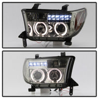 Thumbnail for Spyder Toyota Tundra 07-13 Projector Headlights LED Halo LED Smke PRO-YD-TTU07-HL-SM