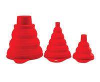 Thumbnail for Griots Garage Collapsible Silicone Funnels - Set of 3