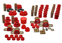 Thumbnail for Energy Suspension 95-98 Nissan 240SX (S14) Red Hyper-Flex Master Bushing Set