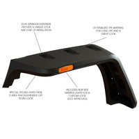 Thumbnail for Rugged Ridge Hurricane Flat Fender Flare Kit 07-18 Jeep Wrangler