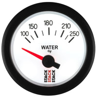 Thumbnail for Autometer Stack 52mm 100-250 Deg F 1/8in NPTF Electric Water Temp Gauge - White