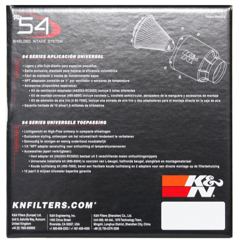 K&N 54 Series High Flow Air Cleaner