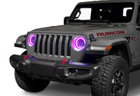 Thumbnail for Oracle Jeep Wrangler JL/Gladiator JT 7in. High Powered LED Headlights (Pair) - Dynamic SEE WARRANTY