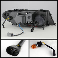 Thumbnail for Spyder BMW E46 3-Series 04-06 2 DR Projector Halogen Model- LED Halo Blk PRO-YD-BMWE4604-2DR-HL-BK