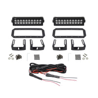 Thumbnail for Westin HDX Flush Mount B-FORCE LED Light Kit (Set of 2) w/wiring harness - Black