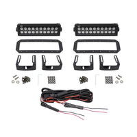 Thumbnail for Westin HDX Flush Mount B-FORCE LED Light Kit (Set of 2) w/wiring harness - Black