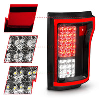 Thumbnail for ANZO 2015-2016 Ford F-150 LED Taillights Red/Clear