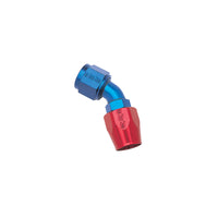 Thumbnail for Russell Performance -6 AN Red/Blue 45 Degree Full Flow Hose End
