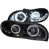 Thumbnail for ANZO 1998-2002 Chevrolet Camaro Projector Headlights w/ Halo Black