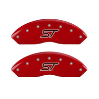 Thumbnail for MGP 4 Caliper Covers Engraved Front & Rear ST Red finish silver ch