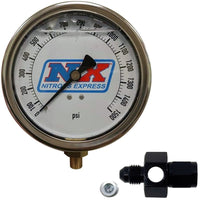 Thumbnail for Nitrous Express Nitrous Pressure Gauge 4in-High Accuracy 6AN