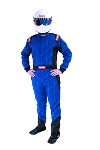 Thumbnail for RaceQuip Blue Chevron-1 Suit - SFI-1 XL