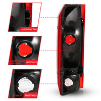 Thumbnail for ANZO 1992-1996 Ford Bronco Taillight Red/Clear Lens (OE Replacement)